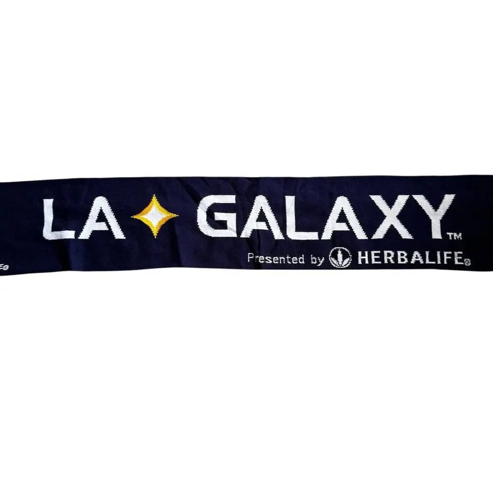 LA Galaxy San Diego Soccer Football Scarf Blue‎ MLS Double Sided